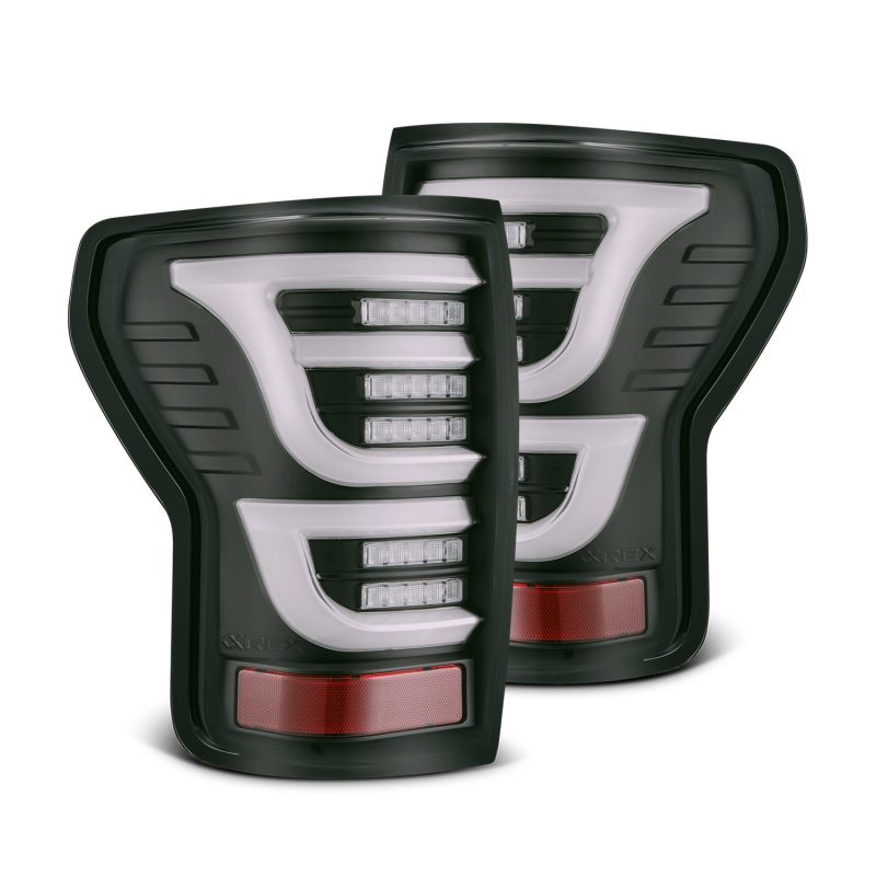 AlphaRex 07-13 Toyota Tundra LUXX-Series LED Tail Lights Black 670030