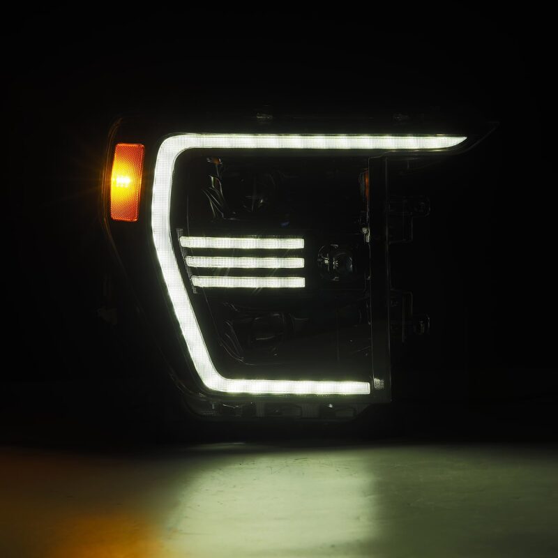AlphaRex 21-22 Ford F150 PRO-Series Projector headlights Alpha-Black w/Activ Light/Seq Signal 880294