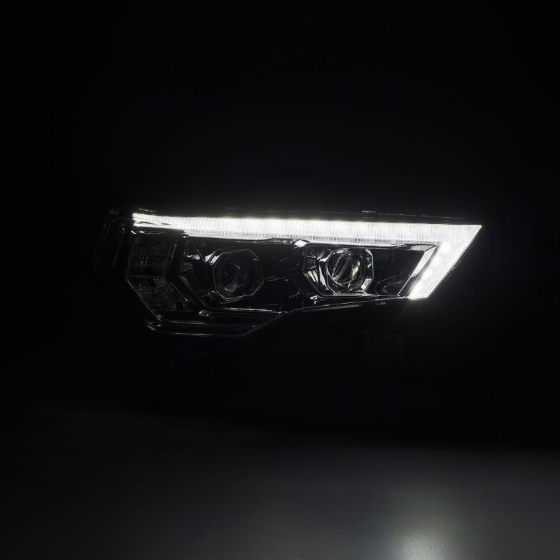 AlphaRex 14-22 Toyota 4Runner PRO-Series Projector Headlights Black w/Seq. Sig. + DRL 880815