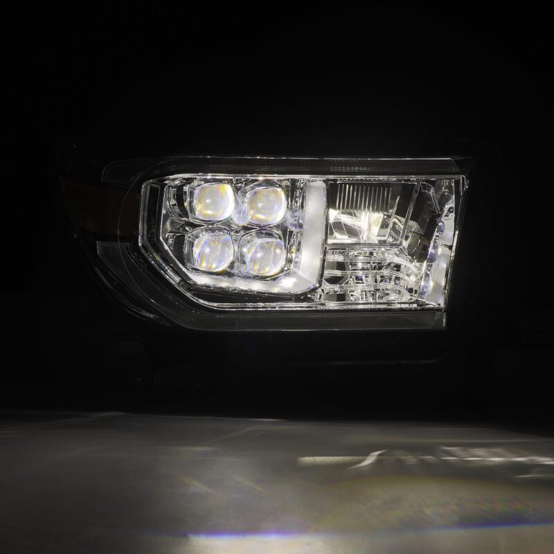 AlphaRex 07-13 Toyota Tundra / 08-17 Sequoia NOVA LED Proj HL Chrome w/Actv Light Seq. Sig + DRL 880819