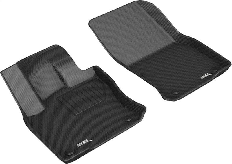3D MAXpider 18-21 Volkswagen Tiguan 1st Row Kagu Floor Mat - Black L1VW08311509