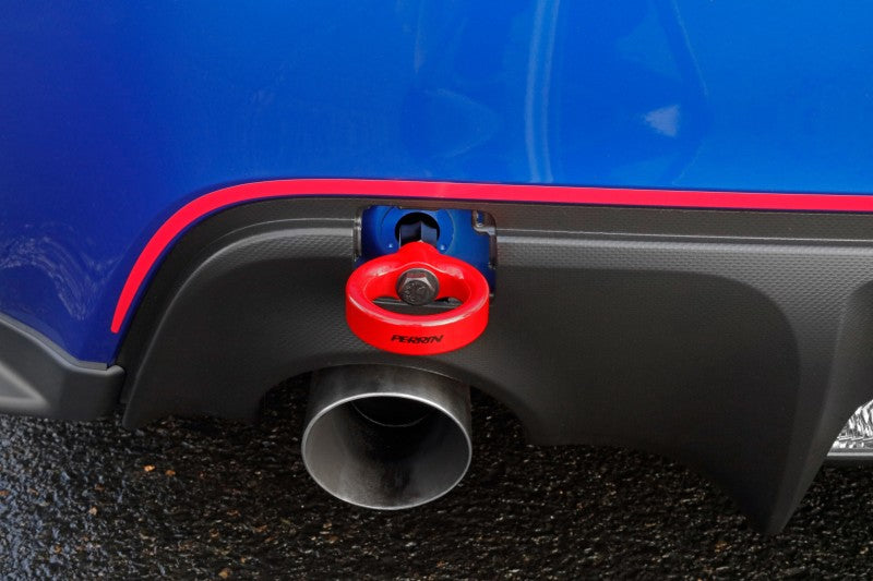Perrin [13-22 BRZ, 13-16 FRS, 17-21 GT86, 2022 GR86] Rear Tow Hook Red | PSP-BDY-255RD