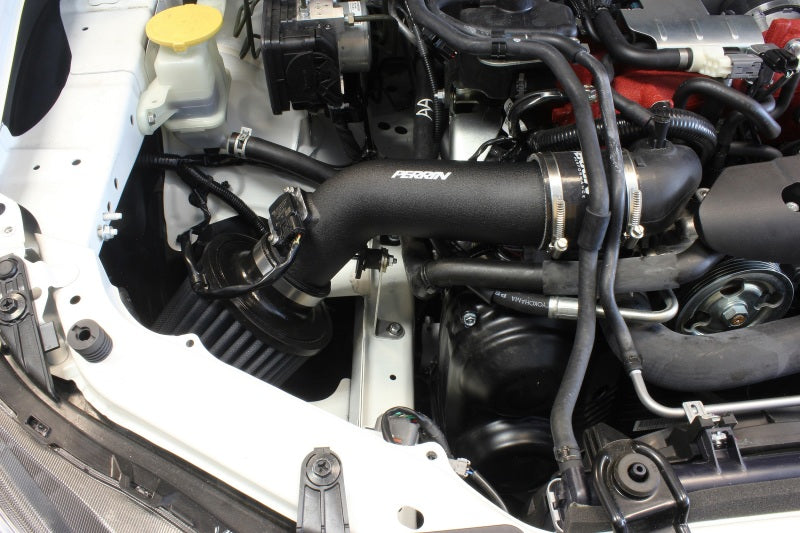 Perrin 18-21 STI Hi-Power Cold Air Intake Wrinkle Black | PSP-INT-326BK