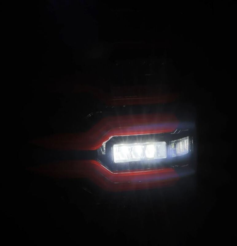 AlphaRex 07-13 GMC Sierra 1500/07-14 2500/3500HD (No Clsc/Dually) Luxx-Series LED Tail Lghts Blk Red 630080