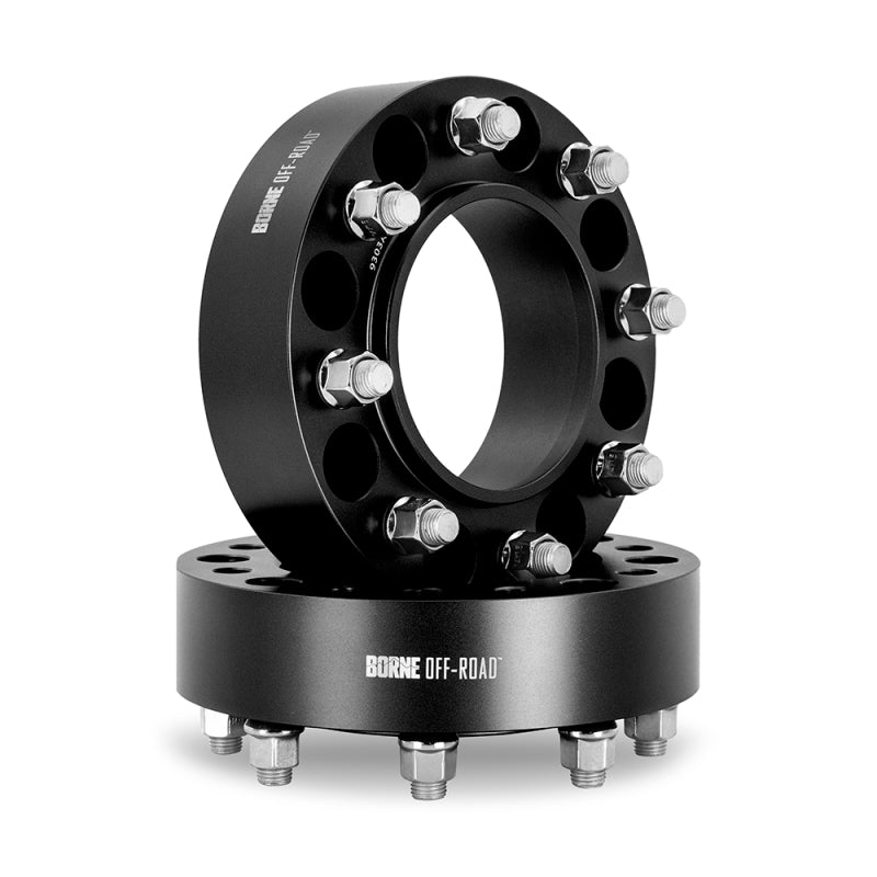 Borne Off-Road Wheel Spacers - 8X170 - 125 - 50mm - M14 - Black BNWS-002-500BK