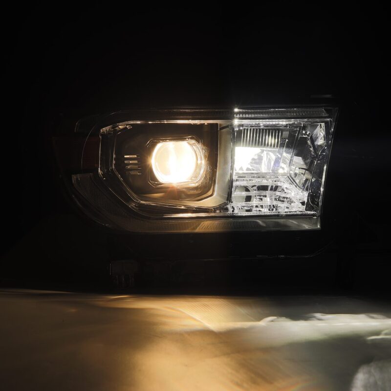 AlphaRex 22-23 Toyota Tundra NOVA-Series Headlights Black w/Amber DRL - Req 810029 OR 810030 880872