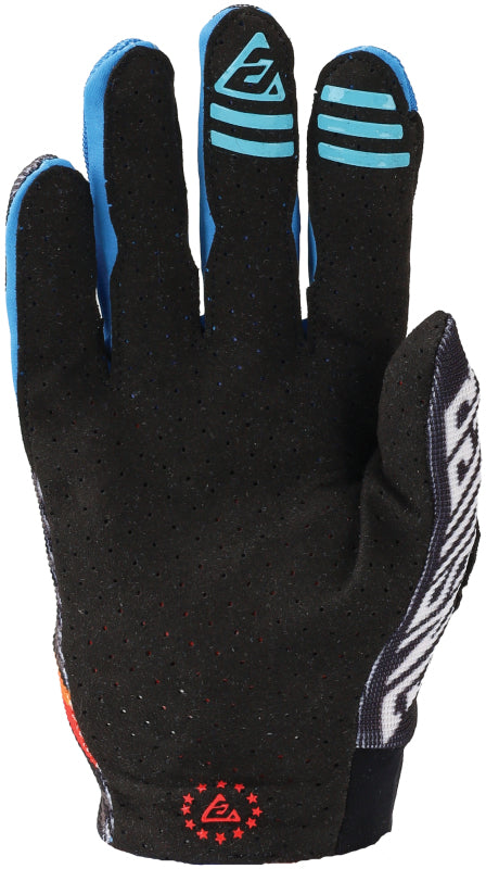 Answer 24 Aerlite Drip Gloves Black/White/Rainbow Youth - Medium 442833