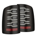 AlphaRex 07-13 GMC Sierra 1500/07-14 2500/3500HD (No Classic/Dually) Luxx-Series LED Tail Lights Blk 630060