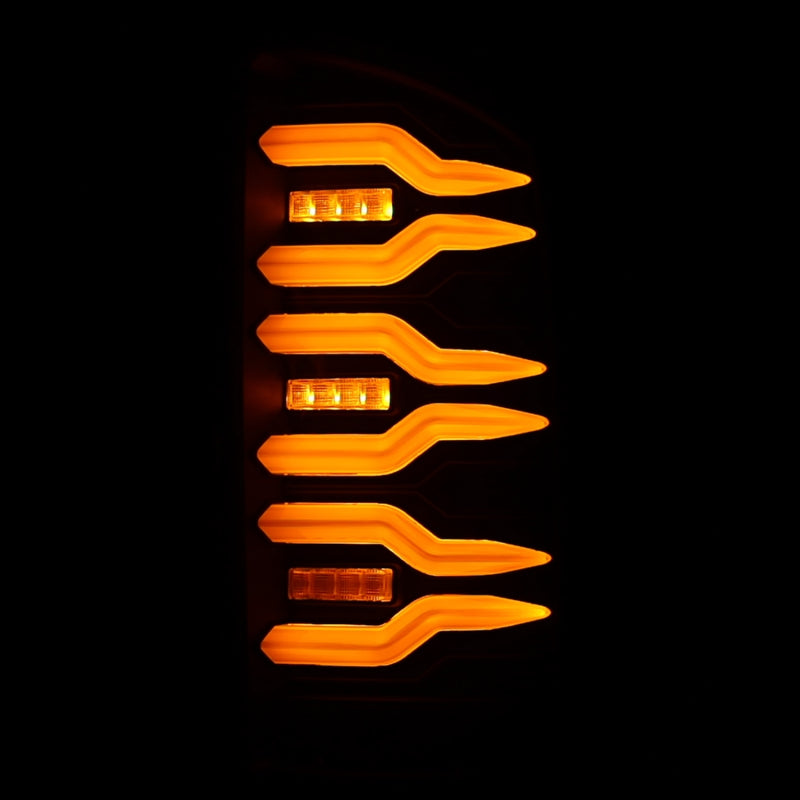 AlphaRex 02-06 Dodge Ram 1500/03-06 Dodge Ram 2500+3500 Luxx-Series LED Tail Lights (Pair) Black 641010