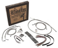 Burly Brand Control Kit 13in Bagger Bar - Stainless Steel B30-1282
