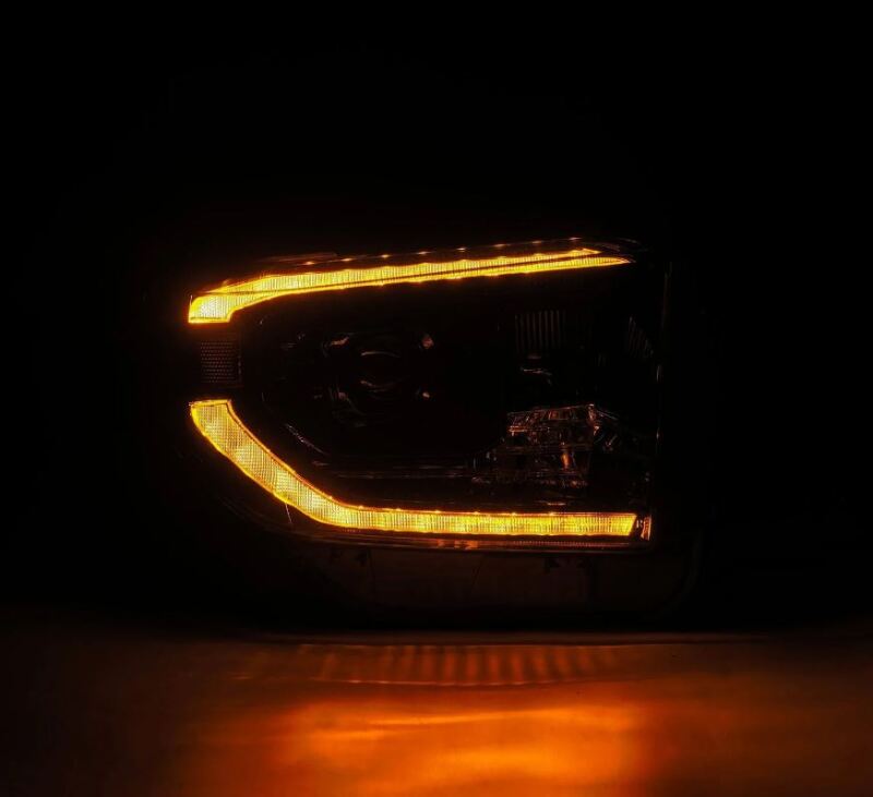 AlphaRex 14-21 Toyota Tundra PRO-Series Projector Headlights Black w/Seq. Sig. + DRL 880839