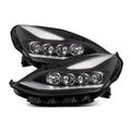 AlphaRex 17-22 Tesla Model 3/20-23 Model Y NOVA-Series LED Proj Headlights Blk w/Actv Lgt & Seq.Sig 880860