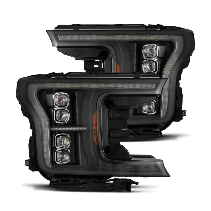AlphaRex 18-20 Ford F-150 NOVA LED Proj Headlight  Blk (14th Gen G2 Style) 880248