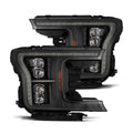 AlphaRex 18-20 Ford F-150 NOVA LED Proj Headlight  Blk (14th Gen G2 Style) 880248