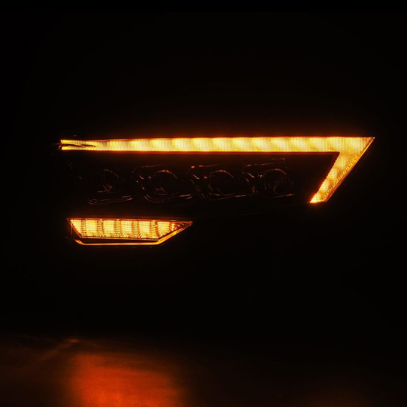AlphaRex 14-22 Toyota 4Runner (2021 Req. Conv) NOVA LED Proj HL Blk w/Actv Light & Seq. Sig + SB DRL 880808