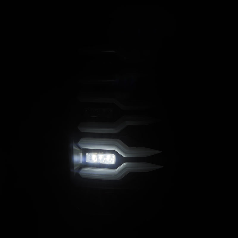 AlphaRex 07-13 GMC Sierra 1500/07-14 2500/3500HD (No Classic/Dually) Luxx-Series LED Tail Lights Blk 630060