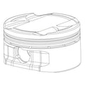 CP Pistons 08 -15 Suzuki Hayabusa 85mm +4mm Oversize Bore x 65mm Stroke (1475cc) Pistons - Set of 4 M4033