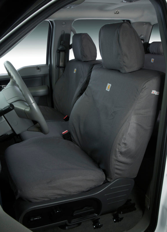 Covercraft 22-23 Jeep Grand Wagoneer Polycotton SeatSaver Front Row Seat Covers - Gravel SSC3502CAGY