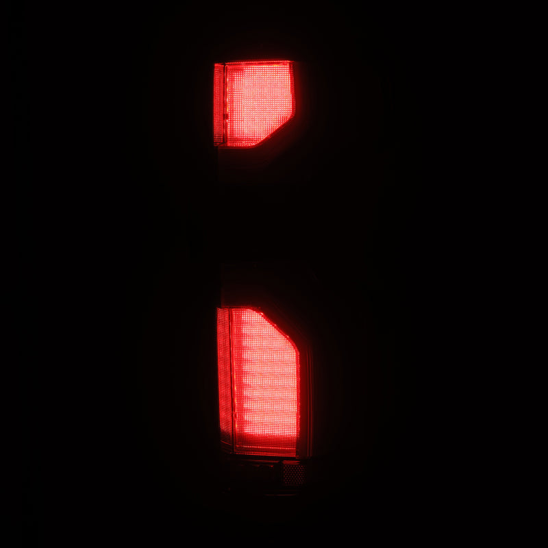 AlphaRex 19-24 Chevy Silverado 1500 / 20-24 2500HD/3500HD LUXX-Series LED Tail Lights Alpha Black 620078
