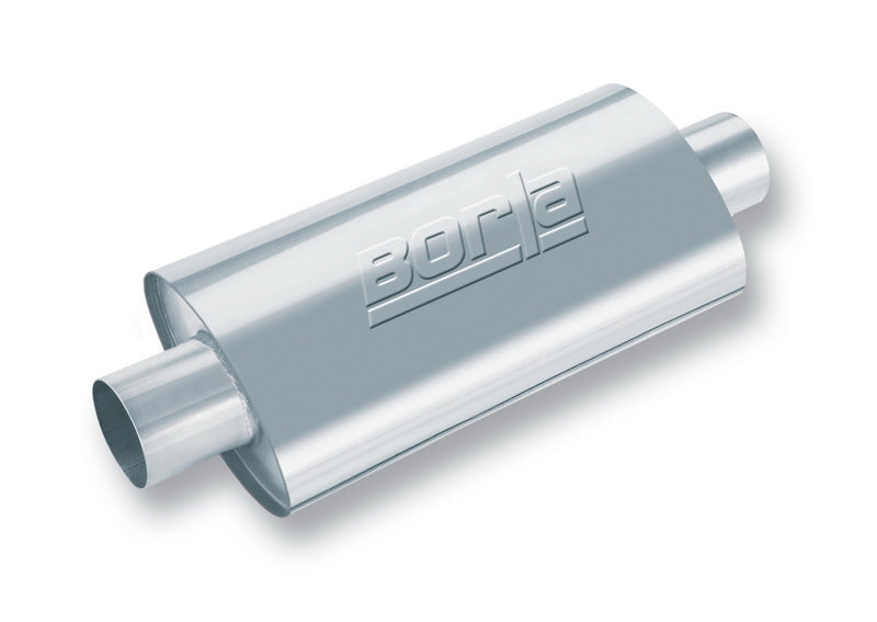 Borla XR-1 Racing Sportsman 2 1/2 inch Outlet / 2 1/2 inch Inlet 16in Case Oval Muffler 40942