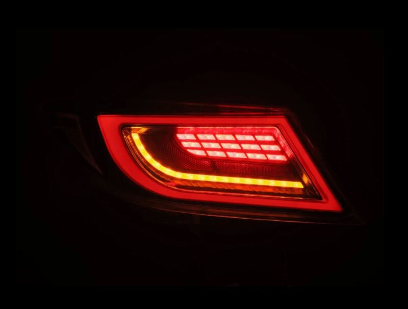 AlphaRex 22-24 Toyota GR86 LUXX LED Taillights Alpha-Black 675040