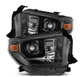 AlphaRex 14-21 Toyota Tundra PRO-Series Projector Headlights Black w/Seq. Sig. + DRL 880839
