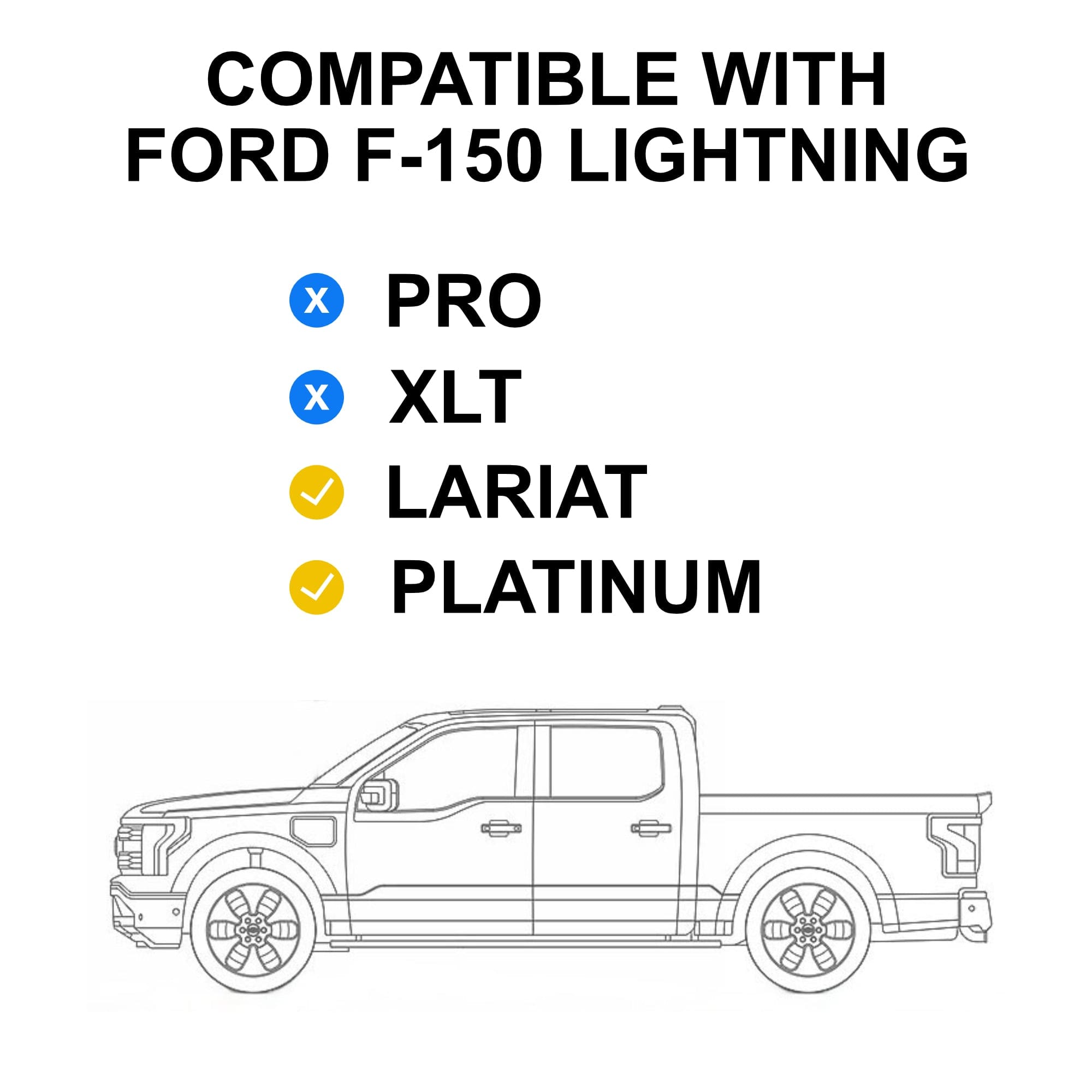 Interior Wrap | Ford F-150 Lightning - includes Dash, Door Trims and Phone Charger Lid