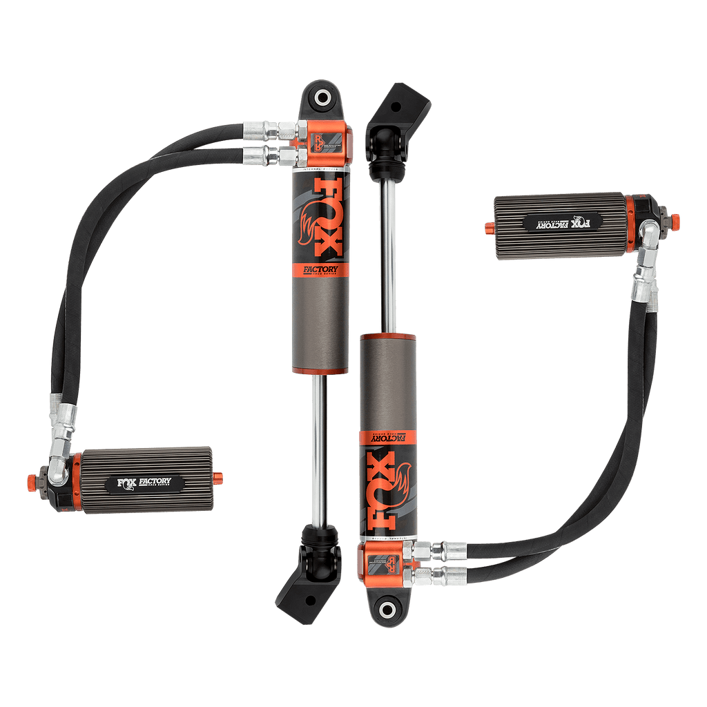 FOX 3.0 Remote Reservoir Front Shocks Adjustable | Factory Race Series Internal Bypass | 2-3 Lift | Gladiator JT