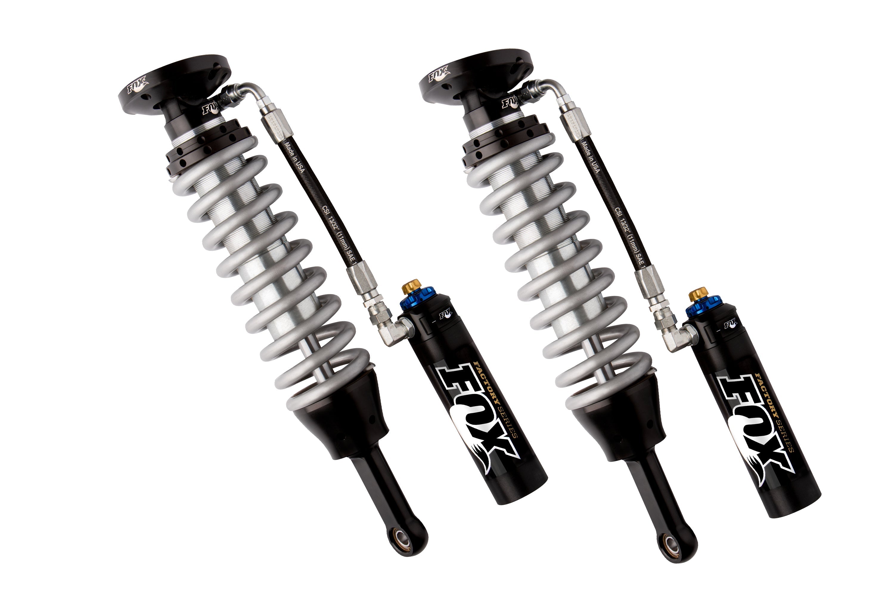 FOX 2.5 Coilover Shocks w/ DSC Reservoir Adjuster | 0-2 Inch Lift | Factory Series | Chevy Silverado and GMC Sierra 1500 (07-18)