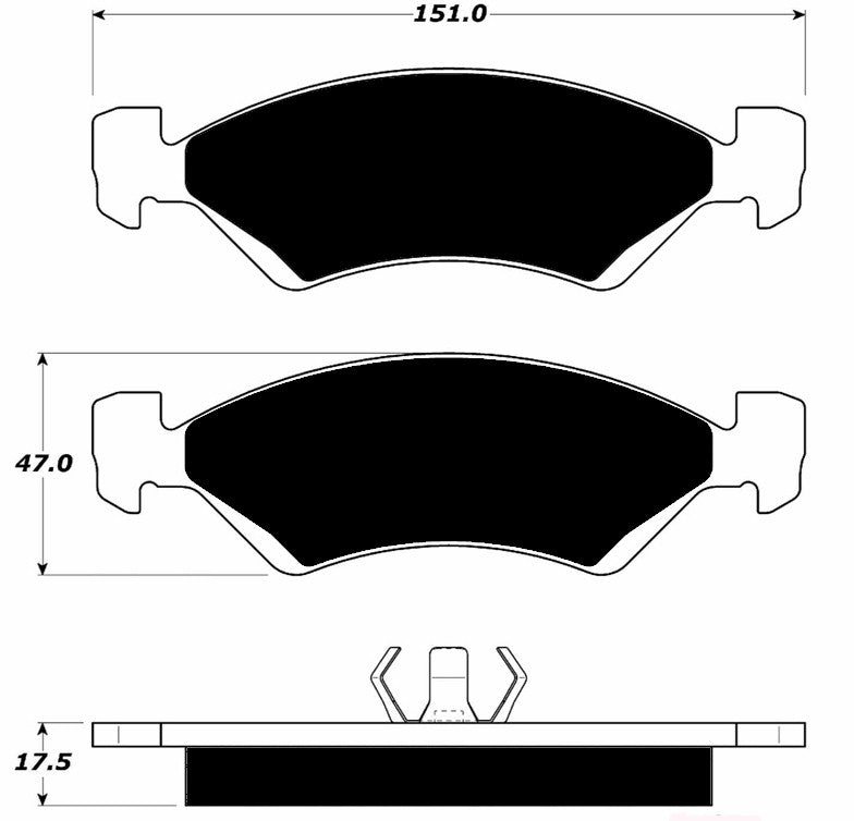 Porterfield Brake Pads for 1983 FERRARI Mondial