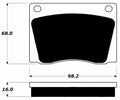 Porterfield Brake Pads for 1967 FERRARI 365 w/Girling Calipers