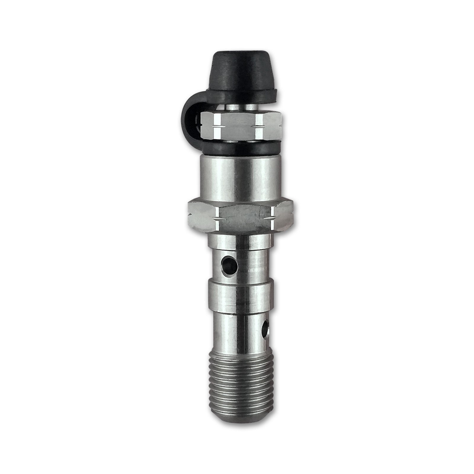 M10 x 1.00 Double Banjo Bolt with Bleed Nipple HEL Stainless Steel