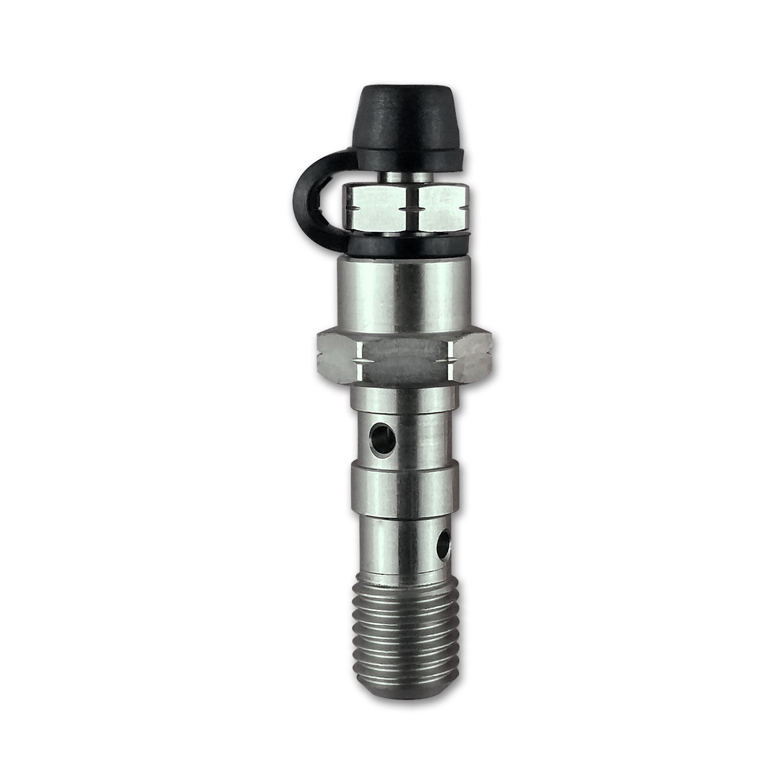 M10 x 1.25 Double Banjo Bolt with Bleed Nipple HEL Stainless Steel