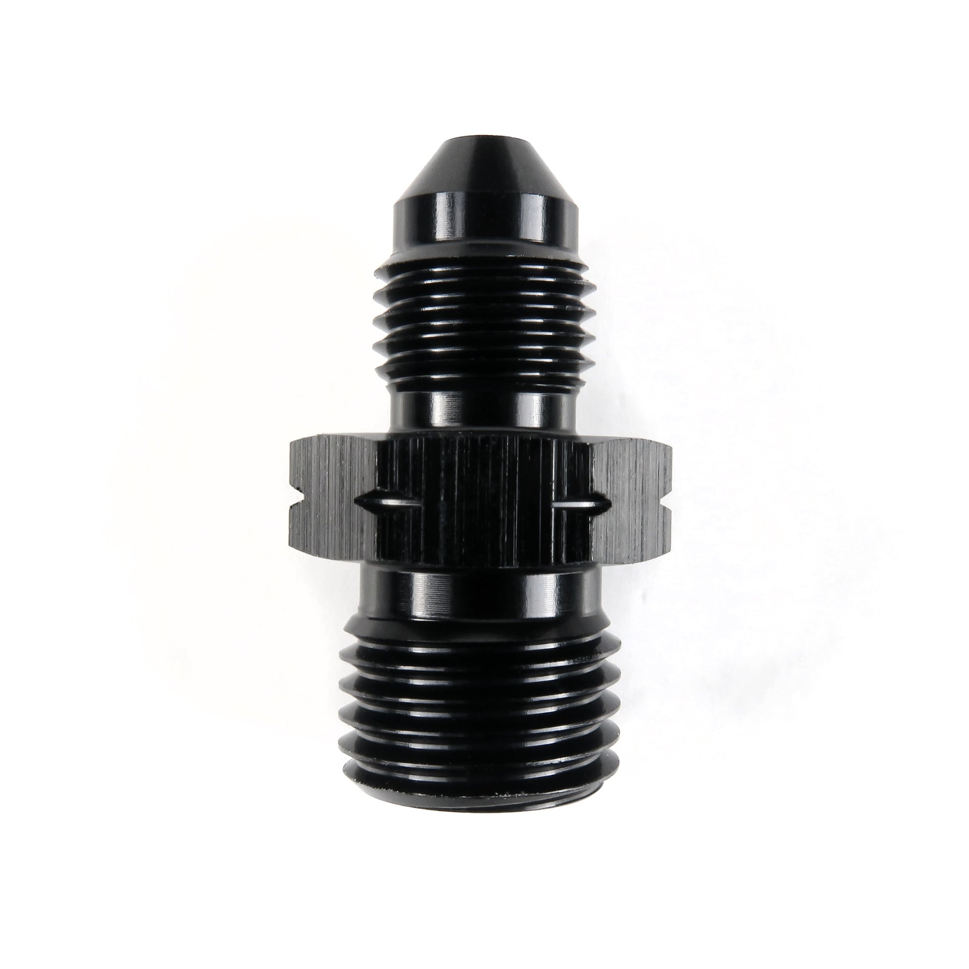 AN3 Male to M12 x 1.25 Male Straight Adapter HEL Aluminium