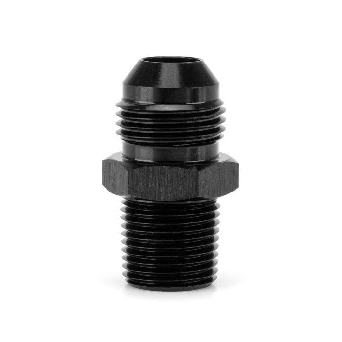 AN8 Male to 3/8" NPT Male Straight Adapter HEL Aluminium