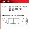 Hawk HB176E.680 Racing Pad - Blue Compound