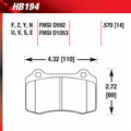 Hawk HB194N.570 Performance Pad - HP Plus Compound