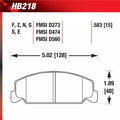 Hawk HB218E.583 Racing Pad - Blue Compound