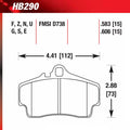 Hawk HB290G.583 Racing Pad - DTC-60 Compound