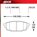 Hawk HB436F.535 Street Performance Pad - HPS Compound
