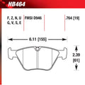 Hawk HB464S.764 Race Pad - HT-10 Compound