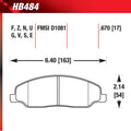 Hawk HB484Z.670 Performance Ceramic Street Pad