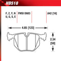 Hawk HB518F.642 Street Performance Pad - HPS Compound
