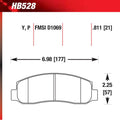 Hawk HB528P.811 SD Superduty Truck/SUV Severe-Duty Pad