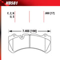 Hawk HB581F.605 Street Performance Pad - HPS Compound