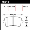 Hawk HB642B.658 Street Performance Pad - HPS 5.0 Compound