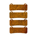 HEL Performance Carbon Fiber Brake Pad Shims for Dodge Challenger SRT Hellcat/392 2015-on