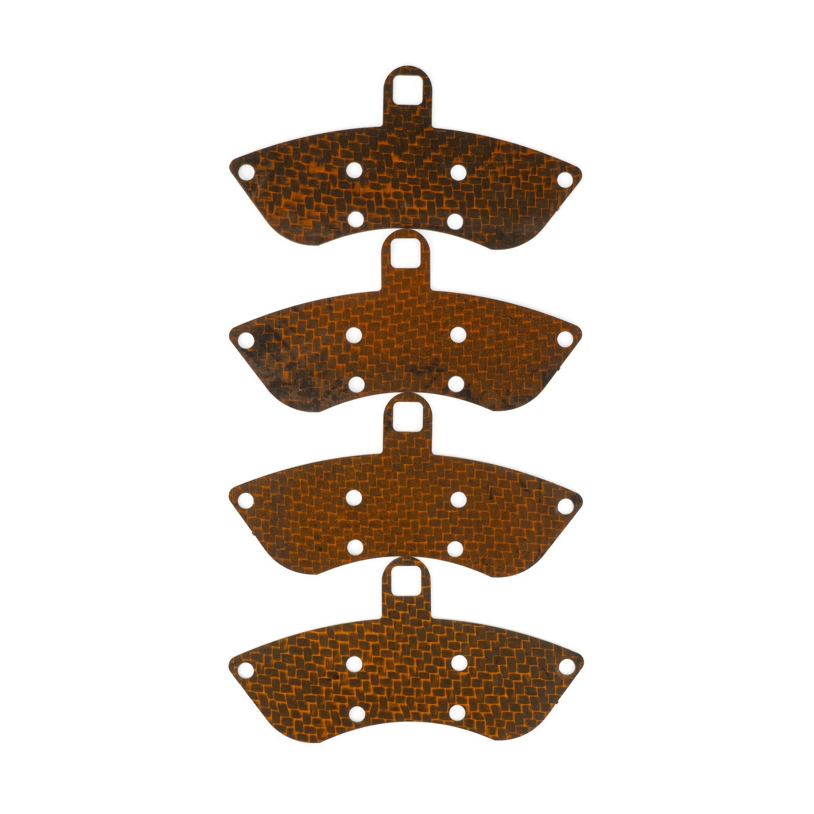 HEL Performance Carbon Fiber Brake Pad Shims for Fiat 500 1.4 Abarth with Brembo calipers 2008-on