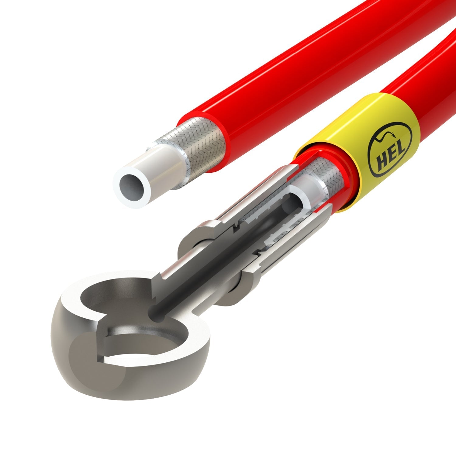 HEL Performance Brake Lines for Mazda 3 1.4 2003-, Stainless Steel Braided