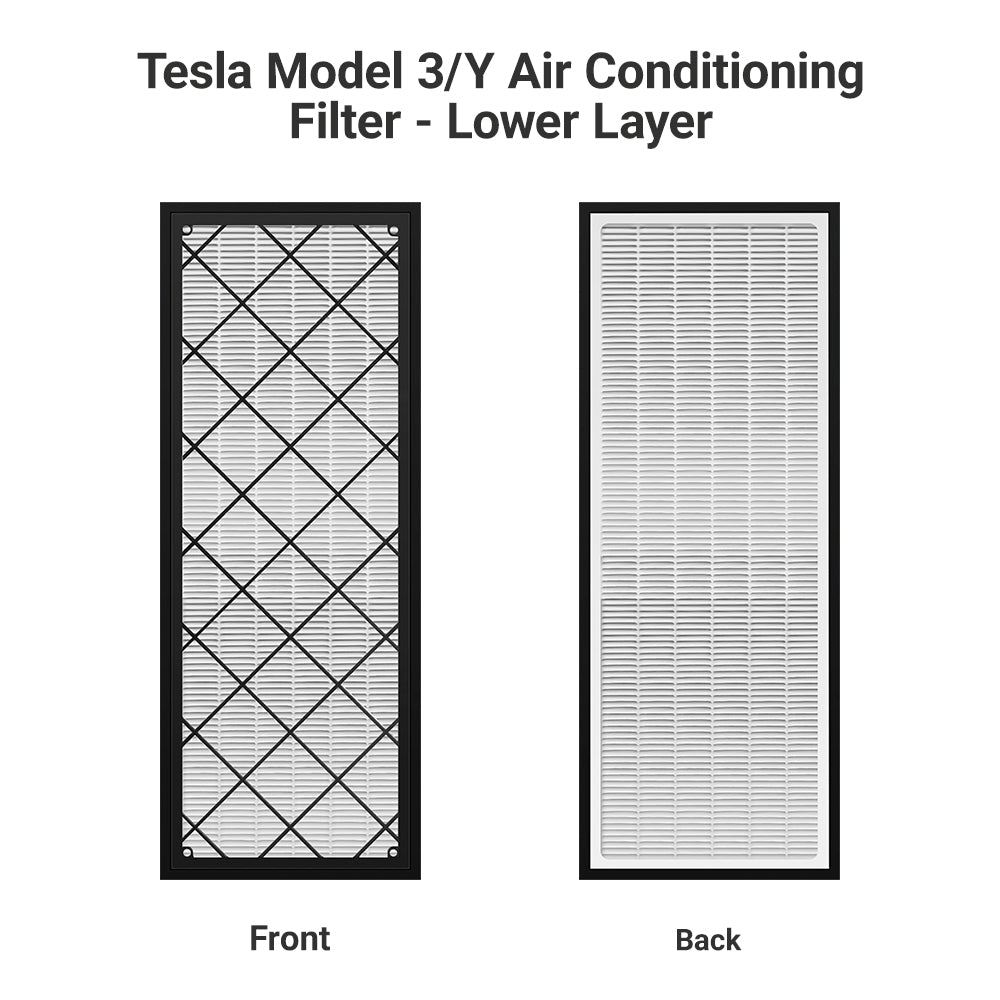 Complete HEPA Cabin Air Filter Set for Model Y | Upper & Lower (4-Pack)